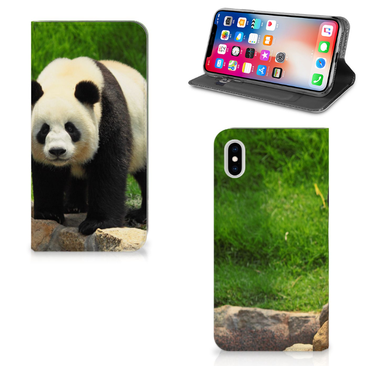 Apple iPhone Xs Max Standcase Hoesje Design Panda