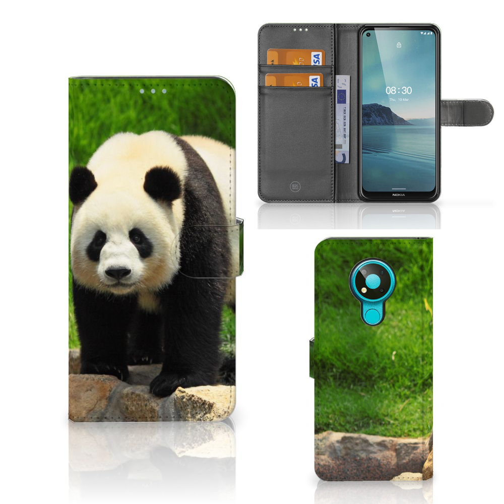 Nokia 3.4 Telefoonhoesje met Pasjes Panda