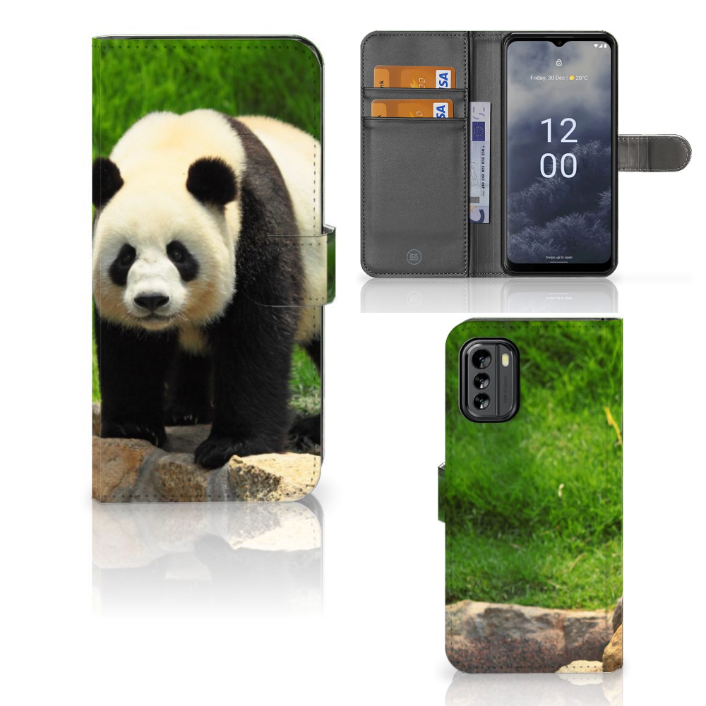 Nokia G60 Telefoonhoesje met Pasjes Panda