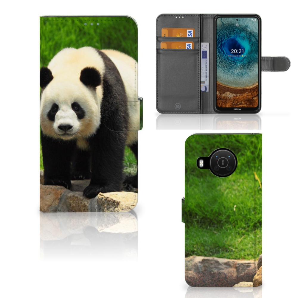 Nokia X10 | Nokia X20 Telefoonhoesje met Pasjes Panda