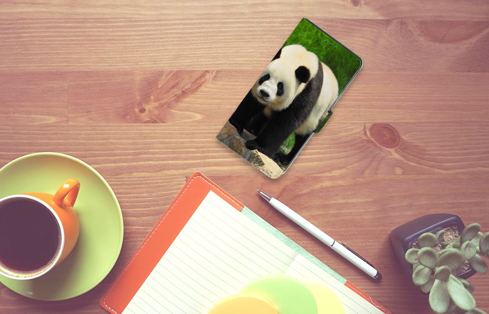 Xiaomi Mi Note 10 Lite Telefoonhoesje met Pasjes Panda