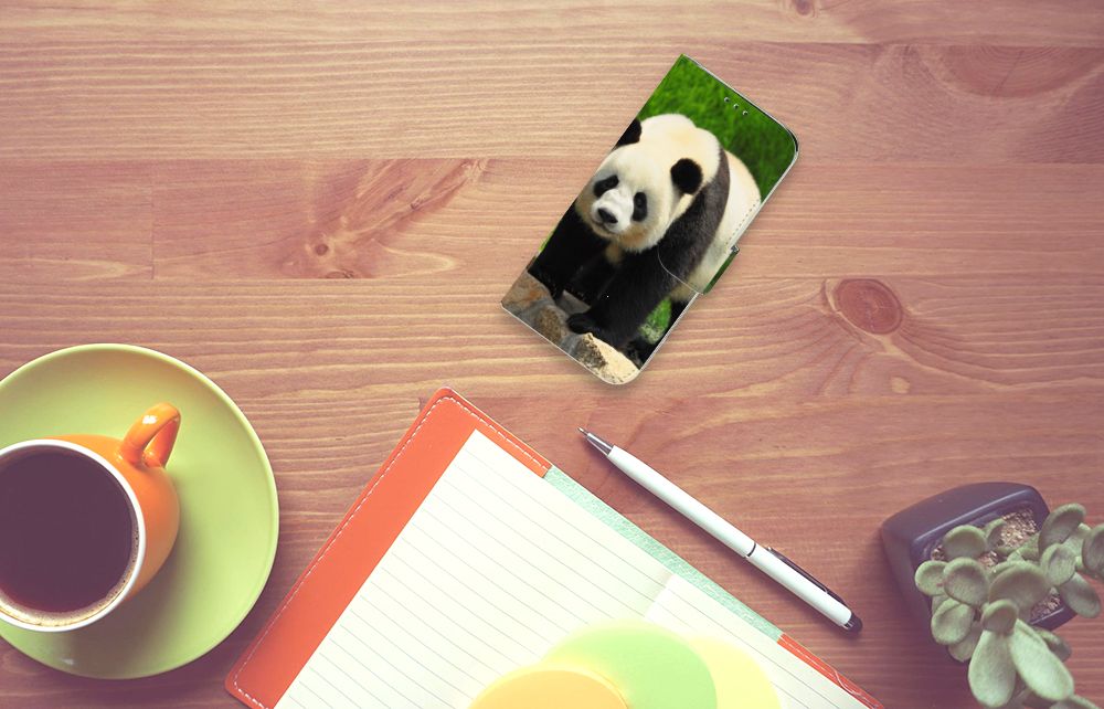 Samsung Galaxy A20e Telefoonhoesje met Pasjes Panda