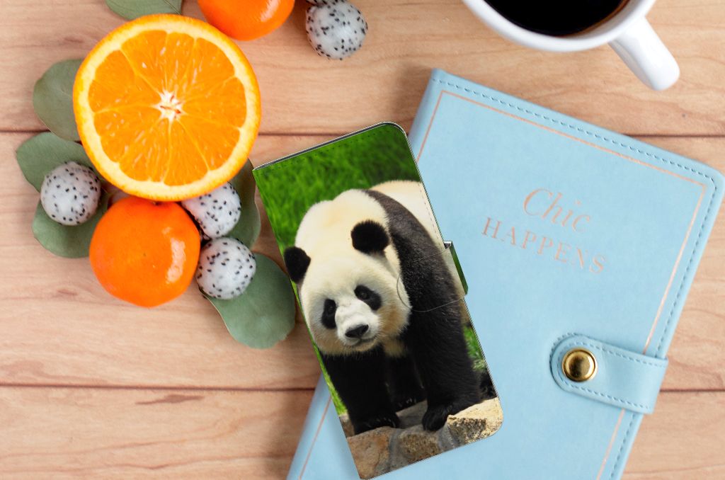 Samsung Galaxy A53 Telefoonhoesje met Pasjes Panda