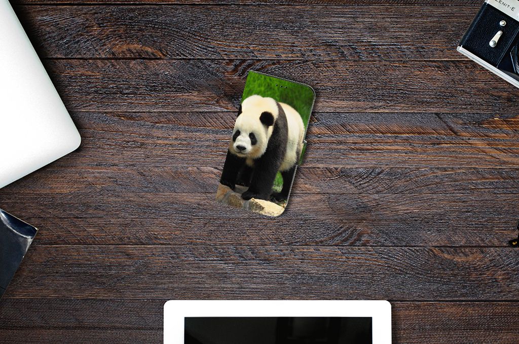 Apple iPhone 13 Telefoonhoesje met Pasjes Panda