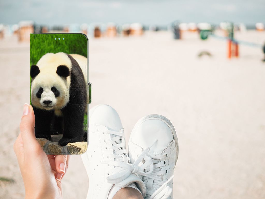 OPPO A74 4G Telefoonhoesje met Pasjes Panda