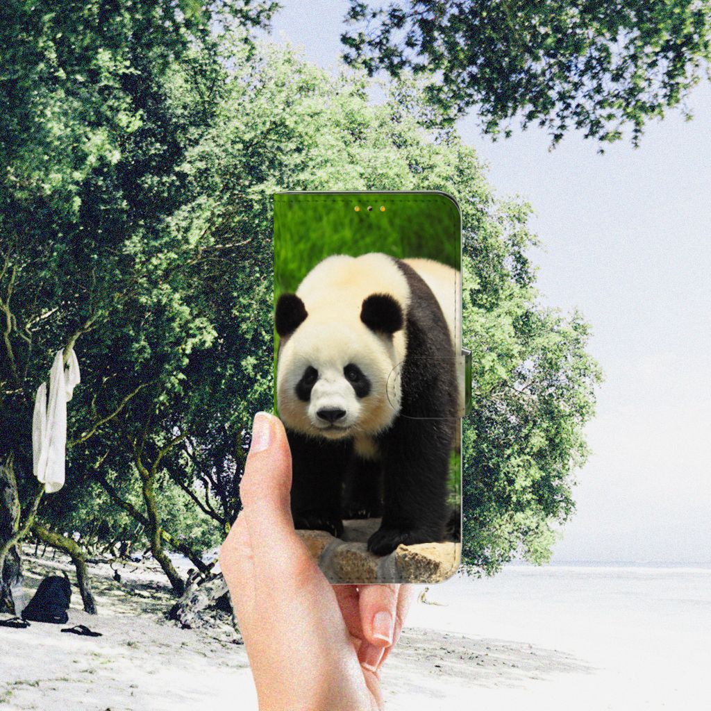 Samsung Galaxy M52 Telefoonhoesje met Pasjes Panda