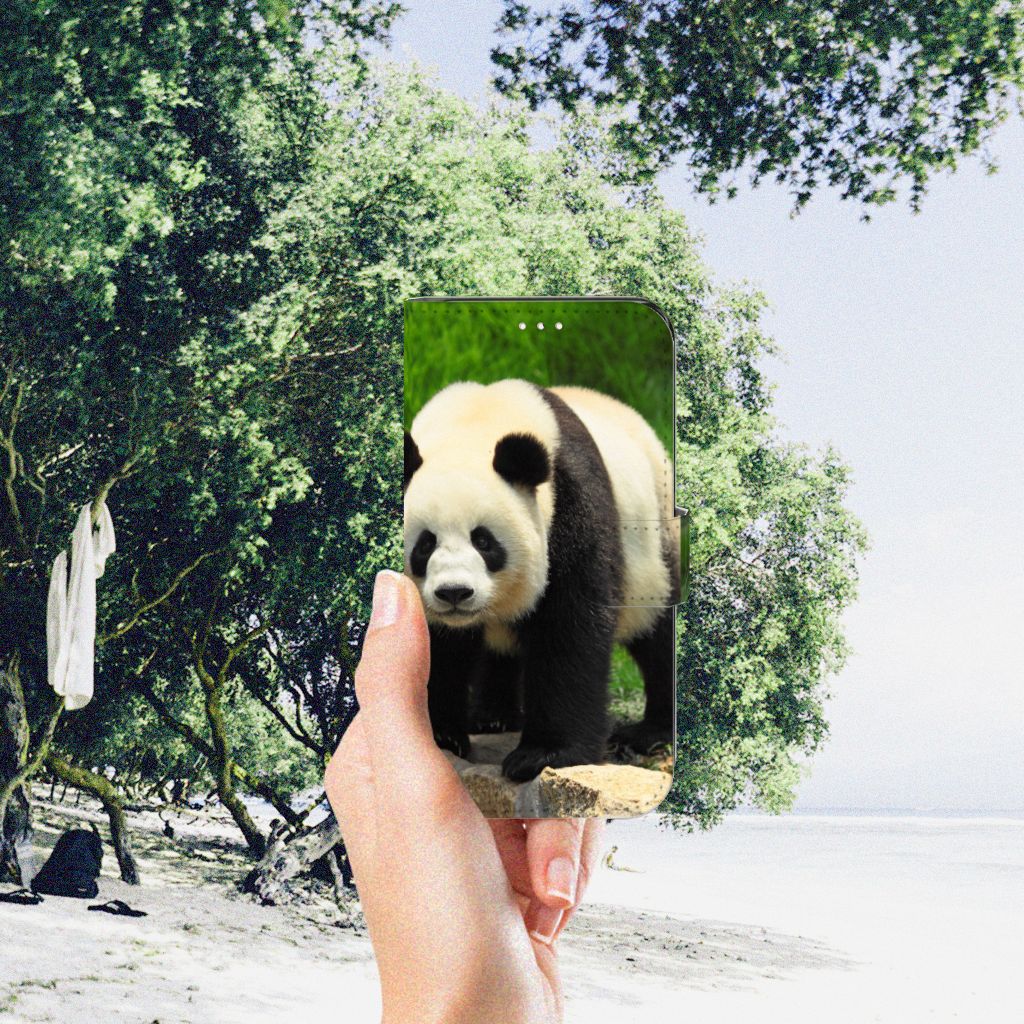 Samsung Galaxy S23 Telefoonhoesje met Pasjes Panda