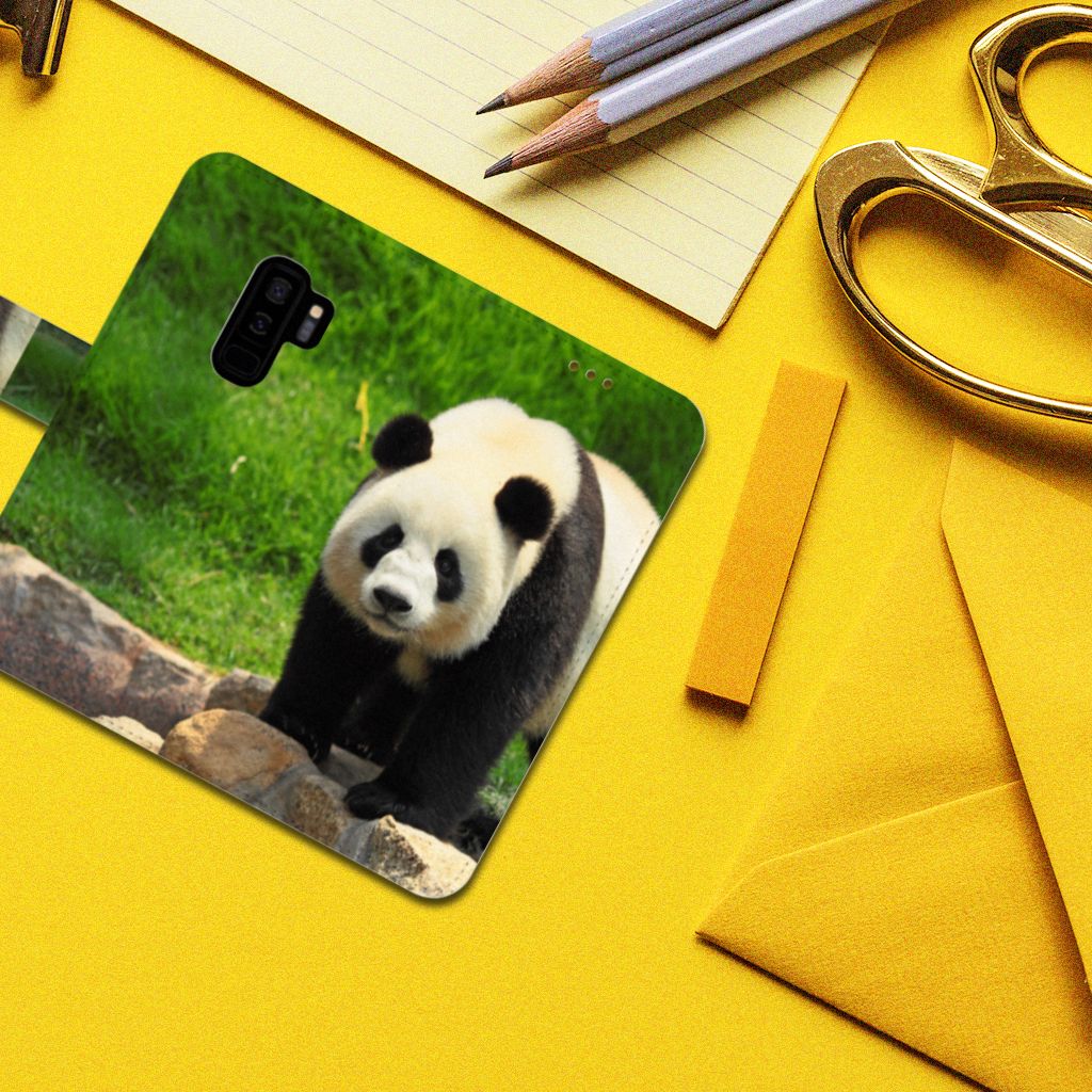 Samsung Galaxy S9 Plus Telefoonhoesje met Pasjes Panda