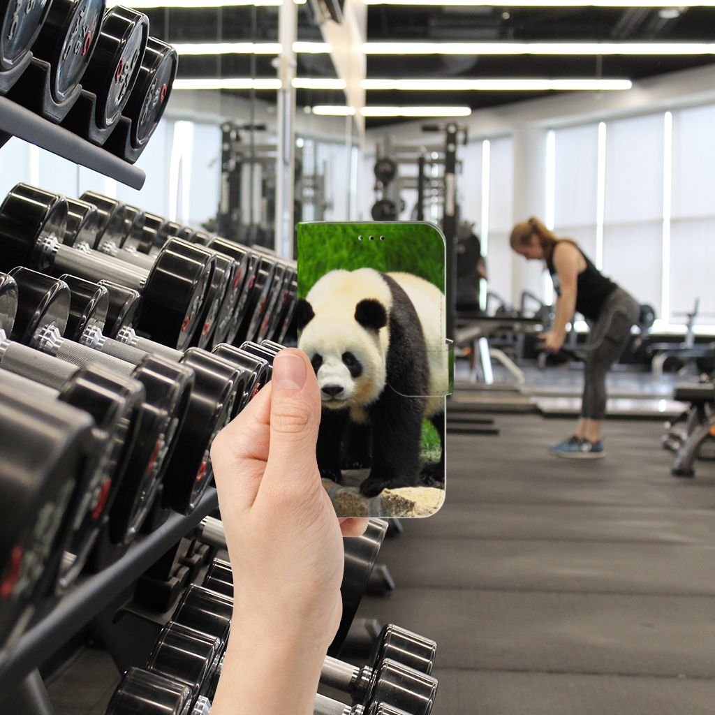 Samsung Galaxy A40 Telefoonhoesje met Pasjes Panda
