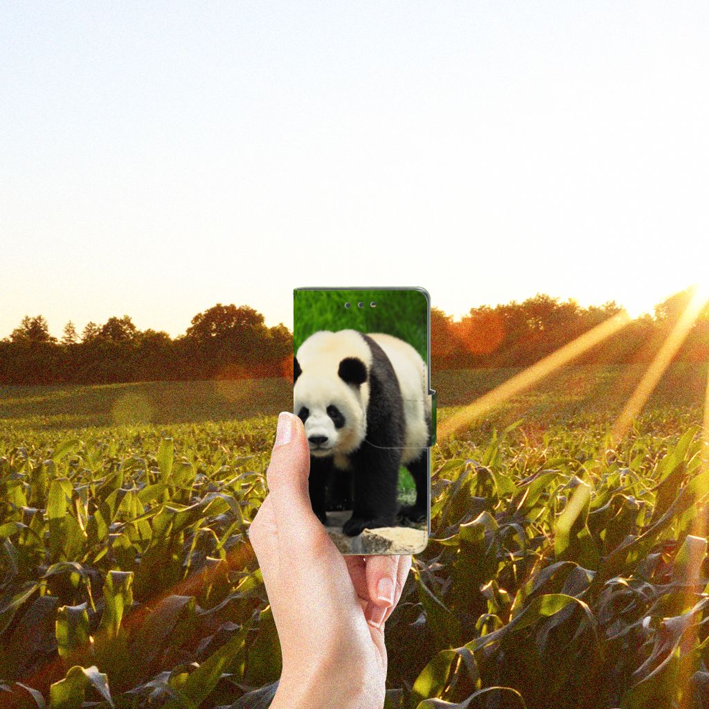 Sony Xperia X Compact Telefoonhoesje met Pasjes Panda