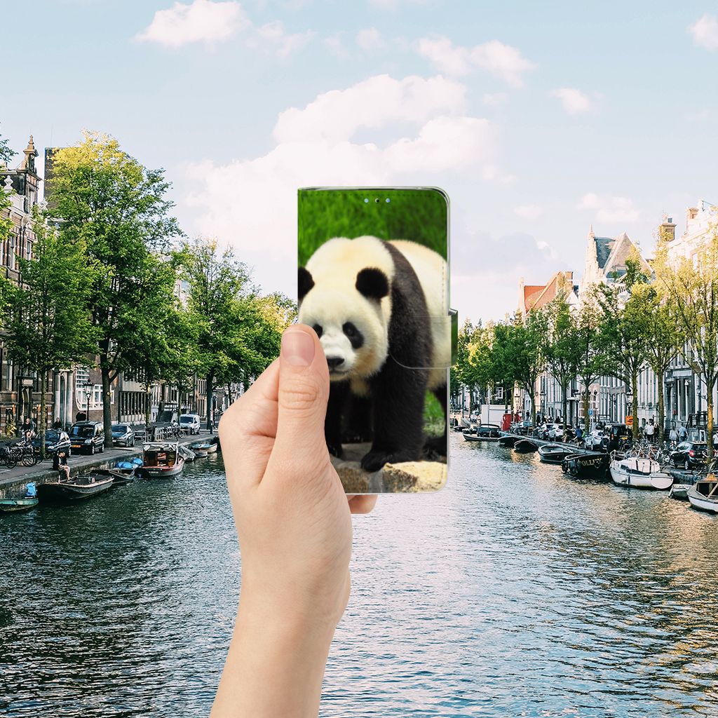 Huawei P30 Lite (2020) Telefoonhoesje met Pasjes Panda