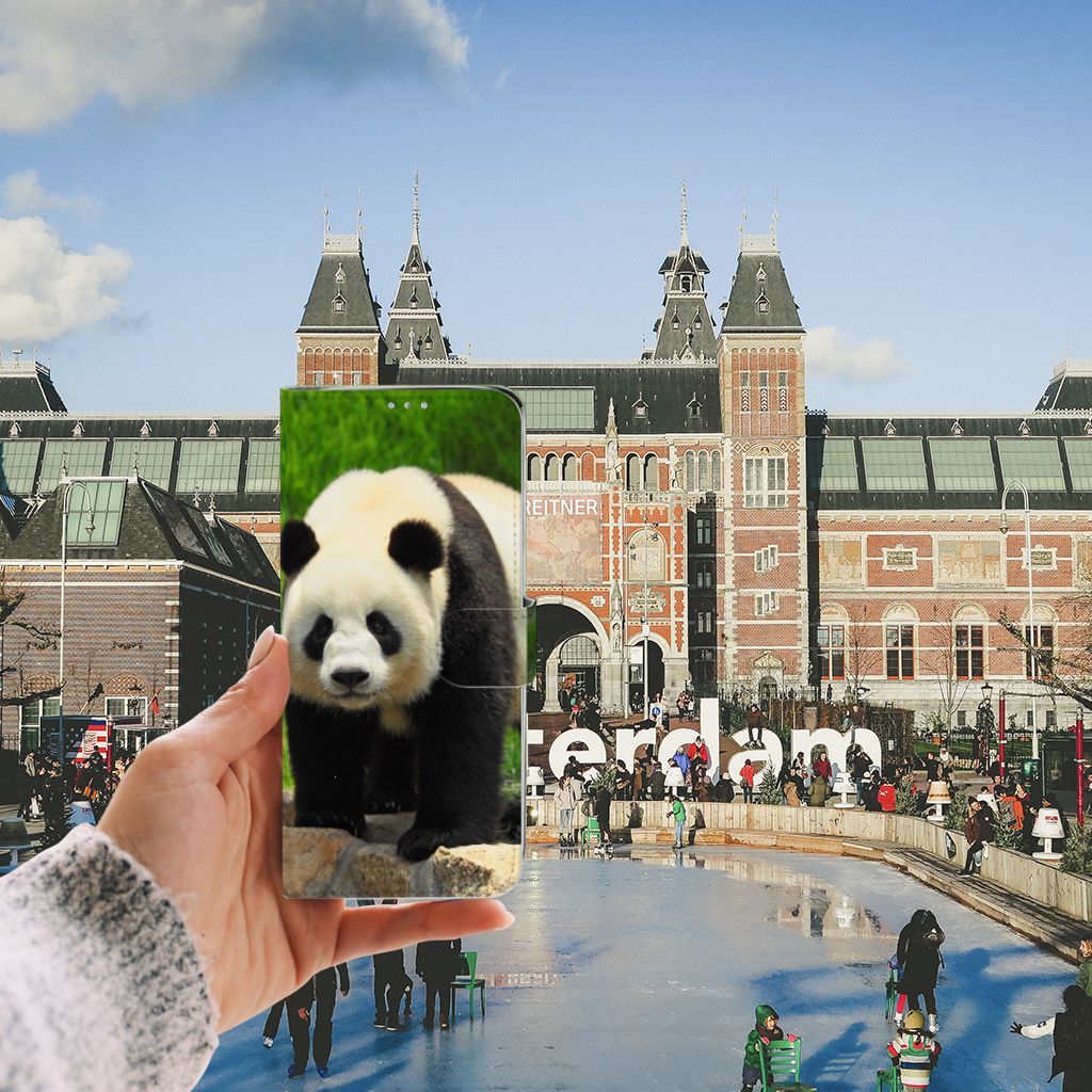 Samsung Galaxy S20 Ultra Telefoonhoesje met Pasjes Panda