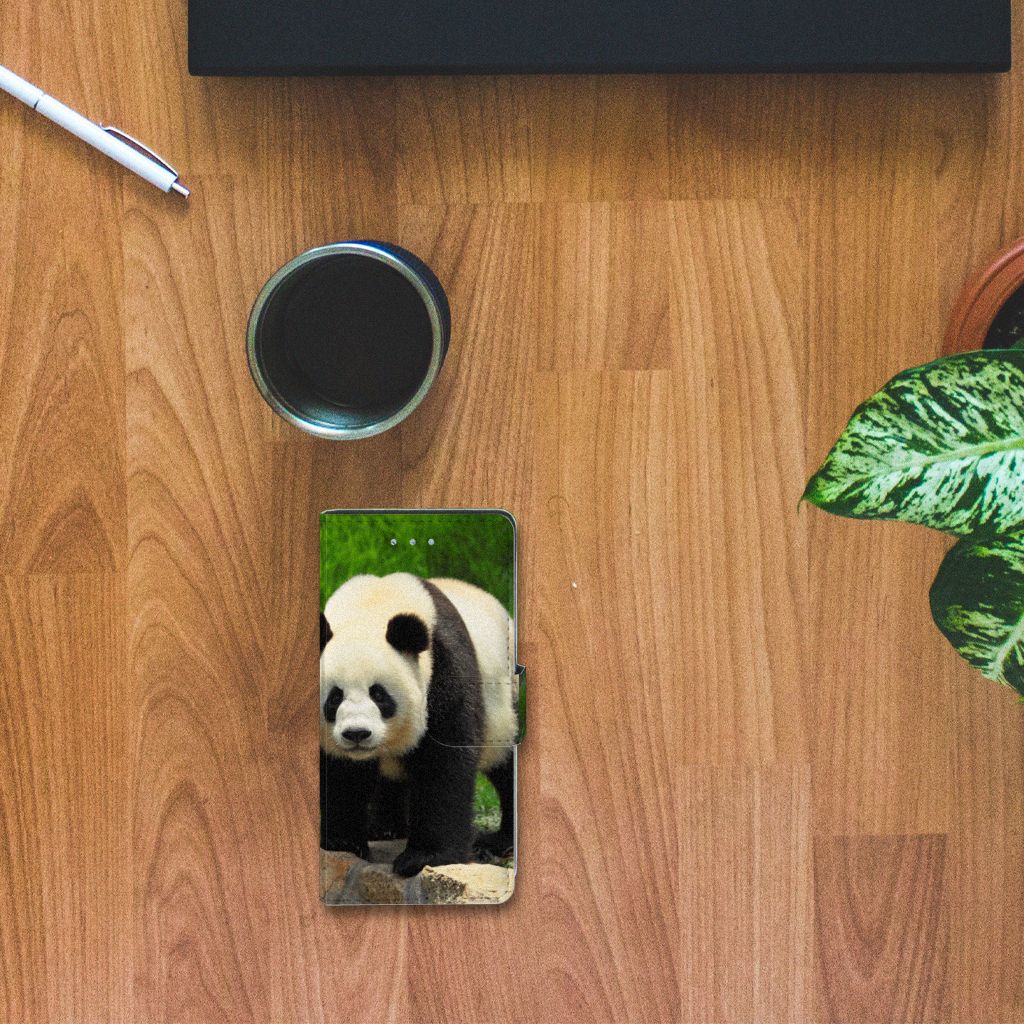 Huawei P9 Lite Telefoonhoesje met Pasjes Panda