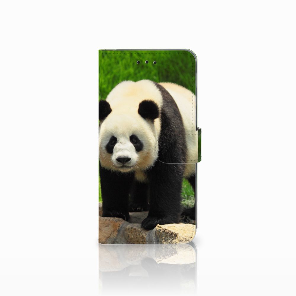 Samsung Galaxy A6 Plus 2018 Telefoonhoesje met Pasjes Panda