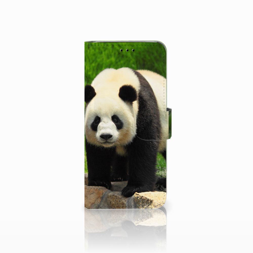 Samsung Galaxy J6 2018 Telefoonhoesje met Pasjes Panda