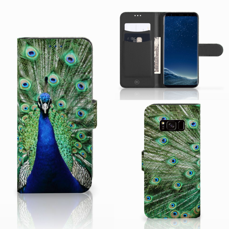 Leuk Design Hoesje Pauw voor de Samsung Galaxy S8