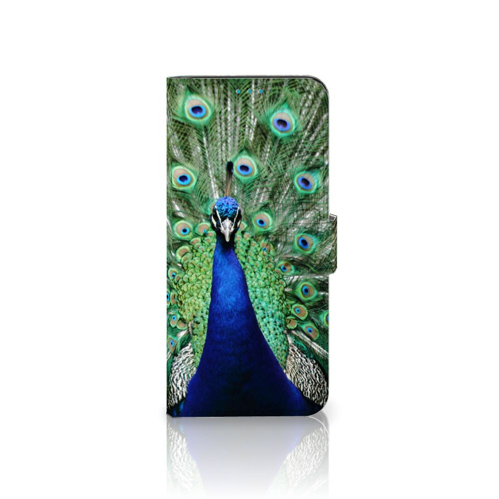 Samsung Galaxy A73 5G Telefoonhoesje met Pasjes Pauw