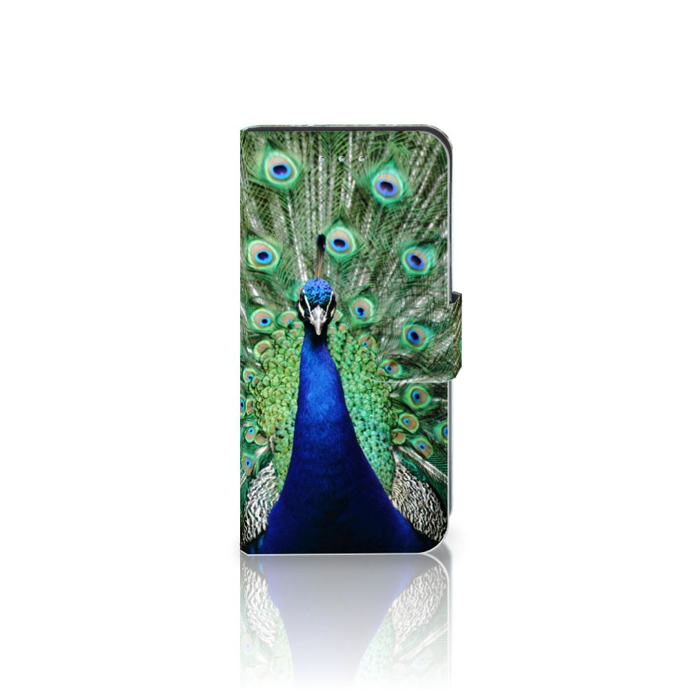Samsung Galaxy S6 Edge Telefoonhoesje met Pasjes Pauw