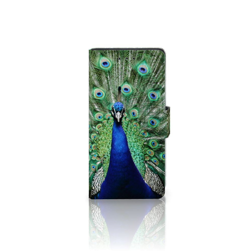 Samsung Galaxy S5 | S5 Neo Telefoonhoesje met Pasjes Pauw