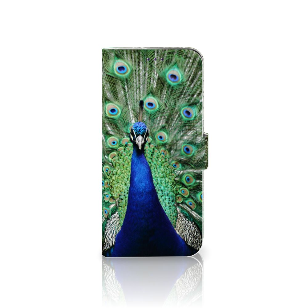 Samsung Galaxy A50 Telefoonhoesje met Pasjes Pauw