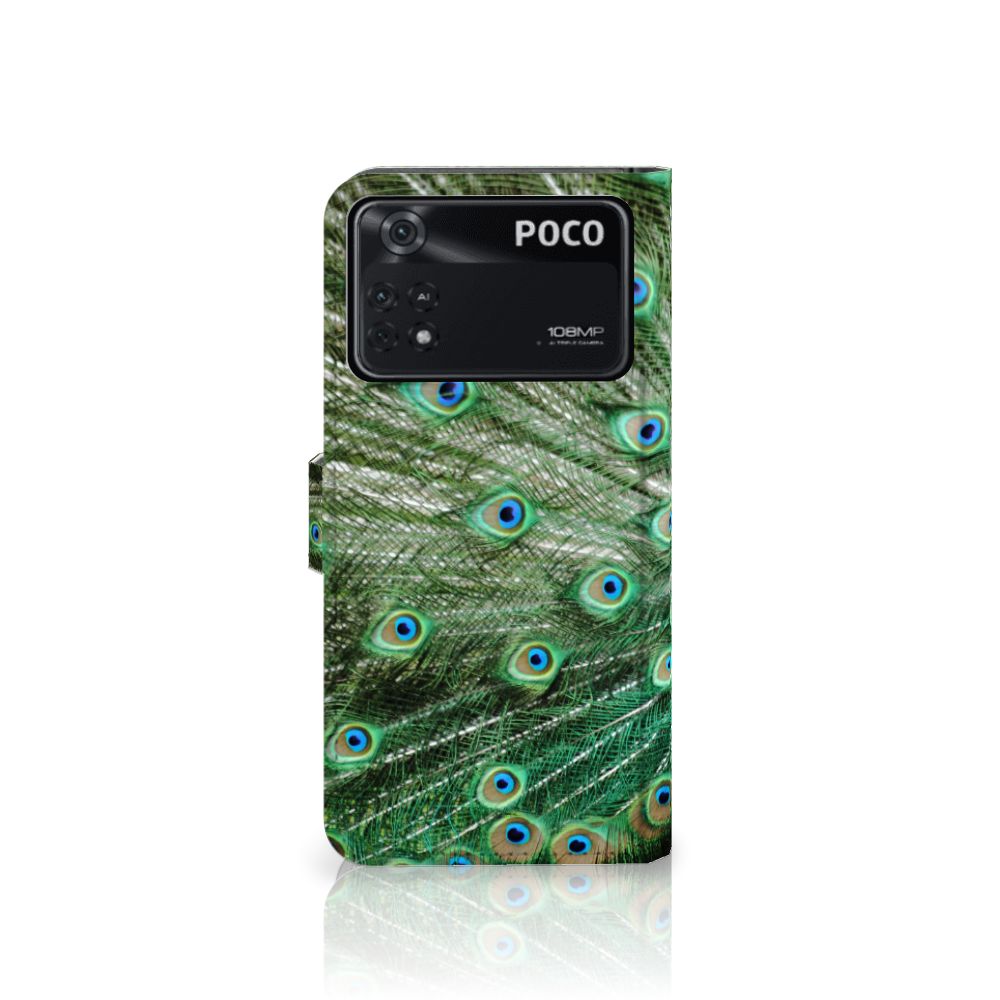 Xiaomi Poco X4 Pro 5G Telefoonhoesje met Pasjes Pauw