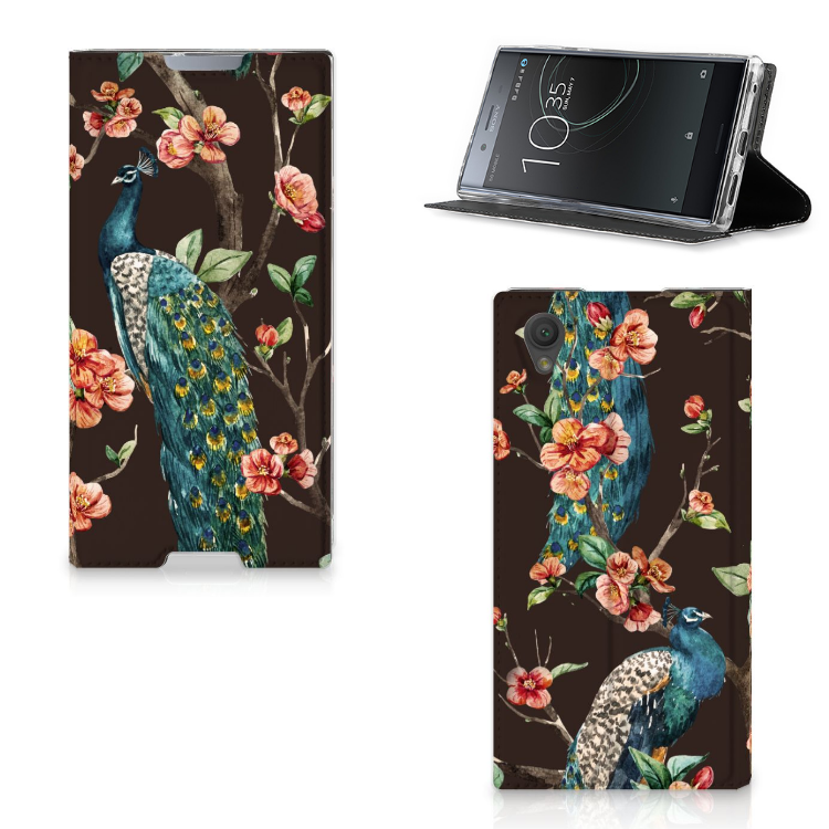 Sony Xperia L1 Hoesje maken Pauw met Bloemen