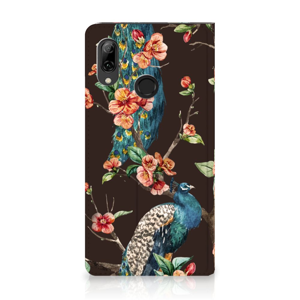 Huawei P Smart (2019) Hoesje maken Pauw met Bloemen