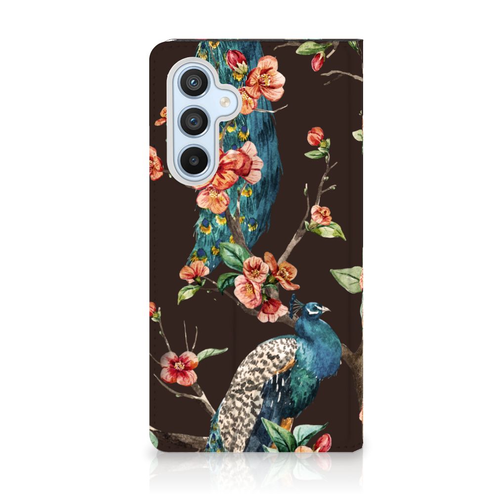 Samsung Galaxy A54 Hoesje maken Pauw met Bloemen
