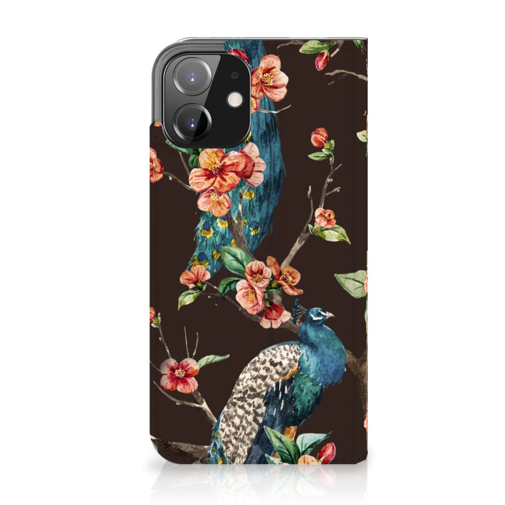 iPhone 12 | iPhone 12 Pro Hoesje maken Pauw met Bloemen