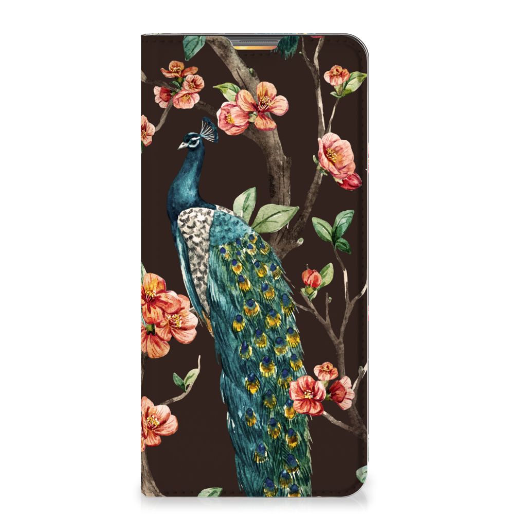 Samsung Galaxy M51 Hoesje maken Pauw met Bloemen