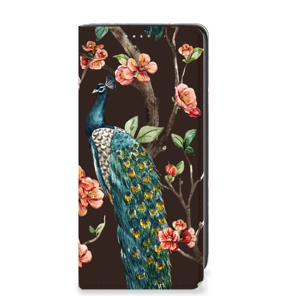 Samsung Galaxy A41 Hoesje maken Pauw met Bloemen
