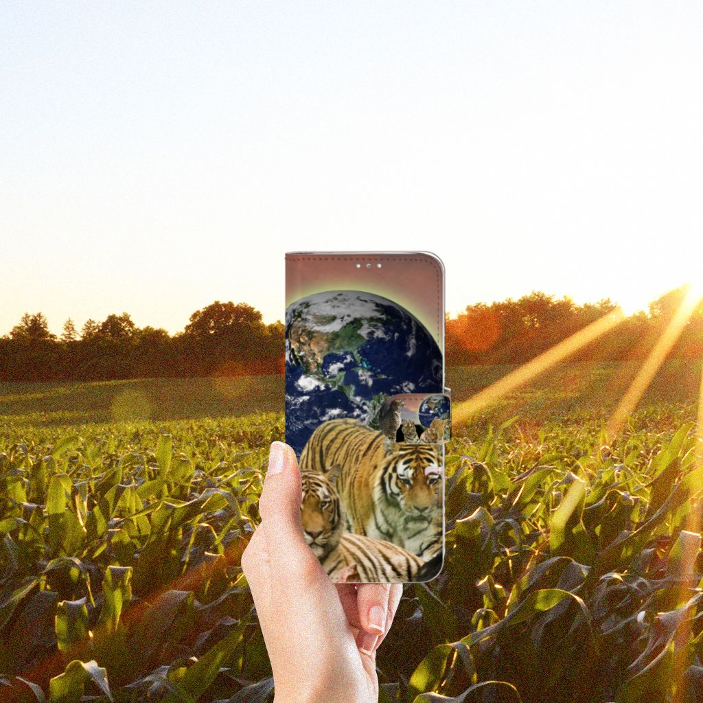 Samsung Galaxy A71 Telefoonhoesje met Pasjes Roofdieren