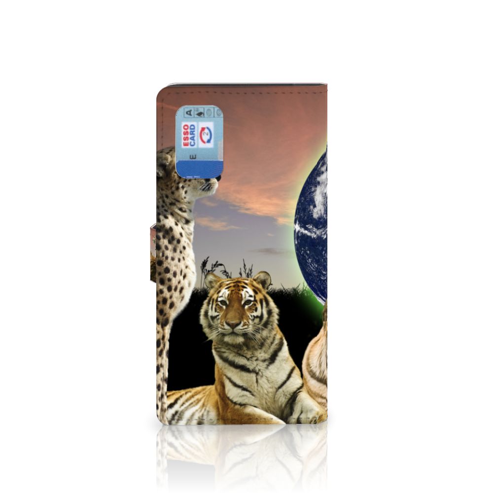 Samsung Galaxy A02s | M02s Telefoonhoesje met Pasjes Roofdieren