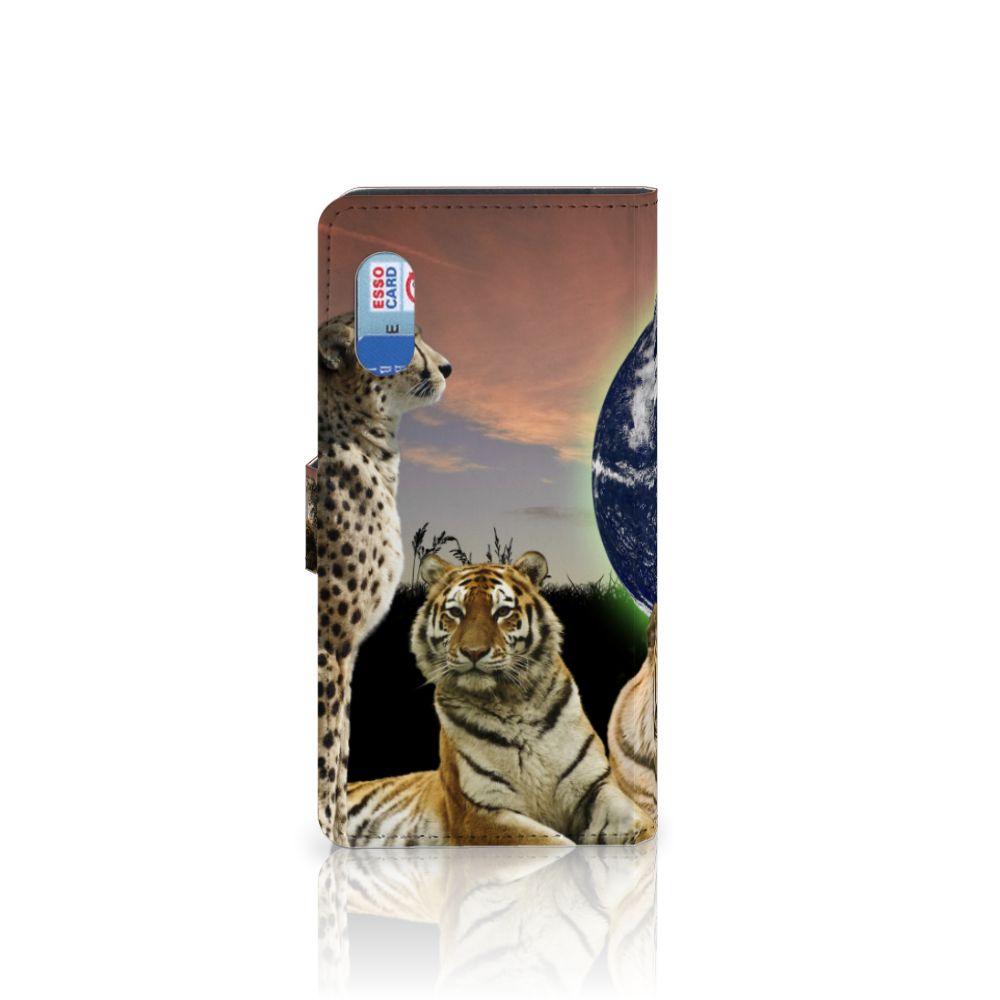 Samsung Xcover Pro Telefoonhoesje met Pasjes Roofdieren
