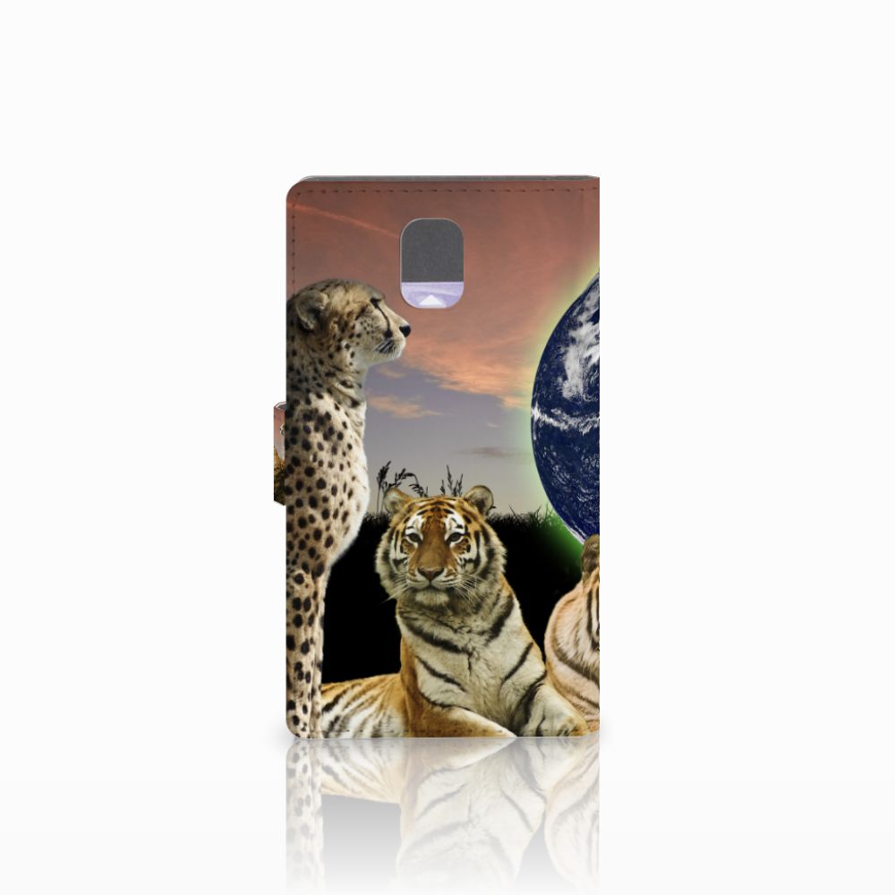 Samsung Galaxy Note 3 Telefoonhoesje met Pasjes Roofdieren