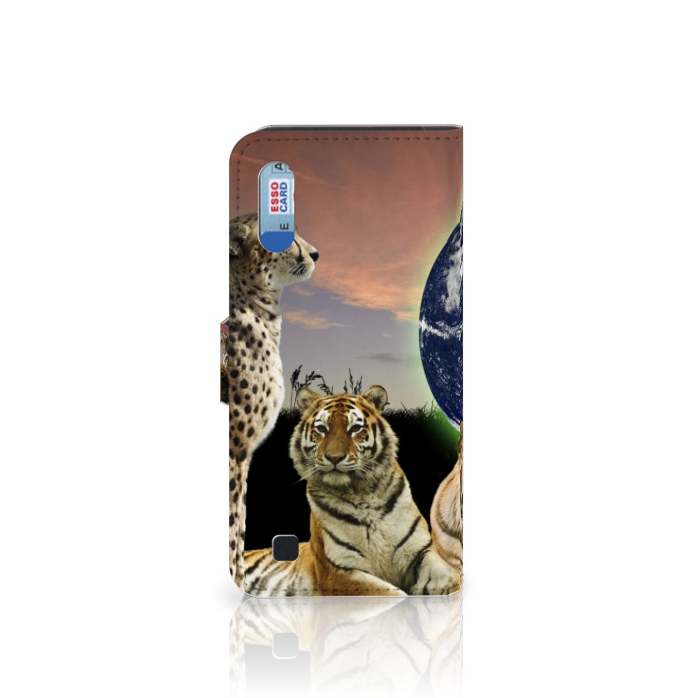 Samsung Galaxy M10 Telefoonhoesje met Pasjes Roofdieren