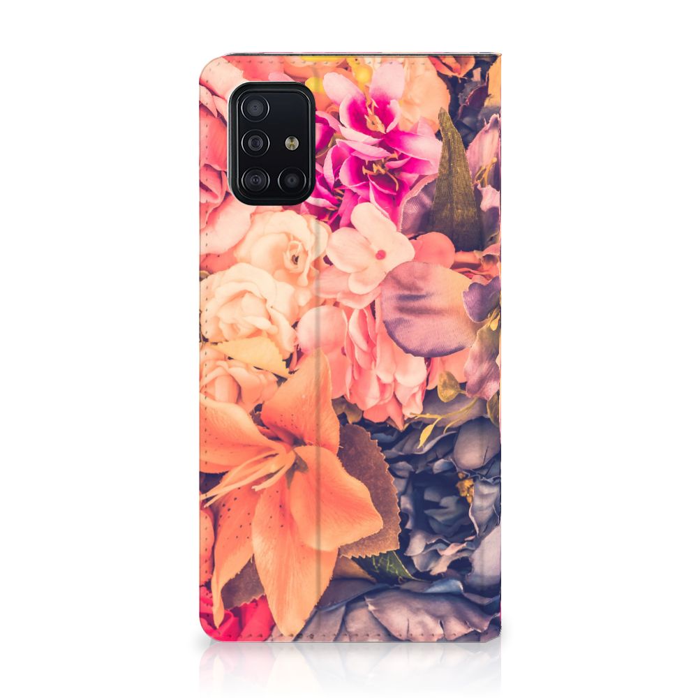 Samsung Galaxy A51 Smart Cover Bosje Bloemen