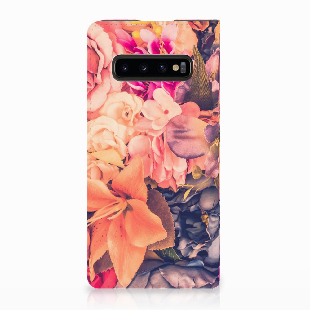 Samsung Galaxy S10 Plus Smart Cover Bosje Bloemen