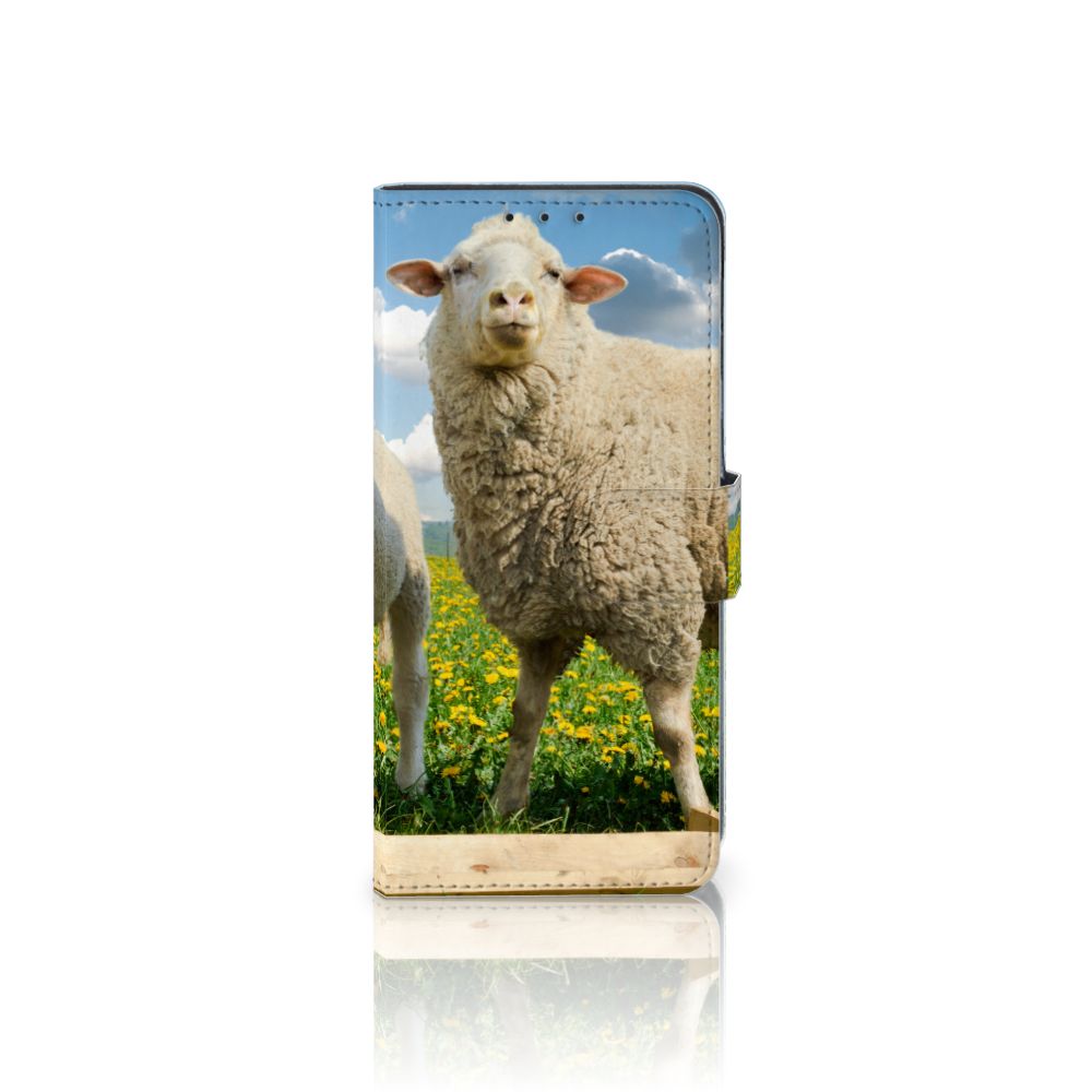 Xiaomi Mi 9 Telefoonhoesje met Pasjes Schaap en Lammetje