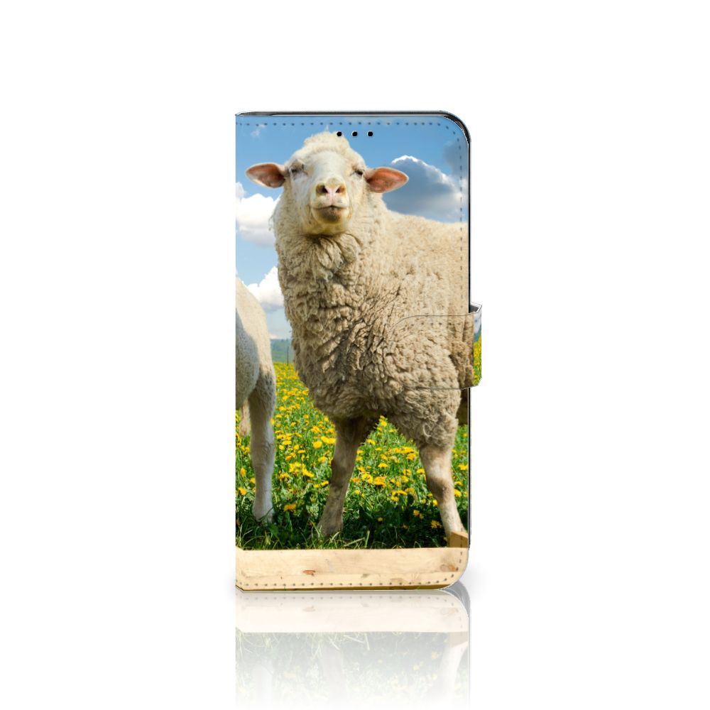 OnePlus 10T Telefoonhoesje met Pasjes Schaap en Lammetje