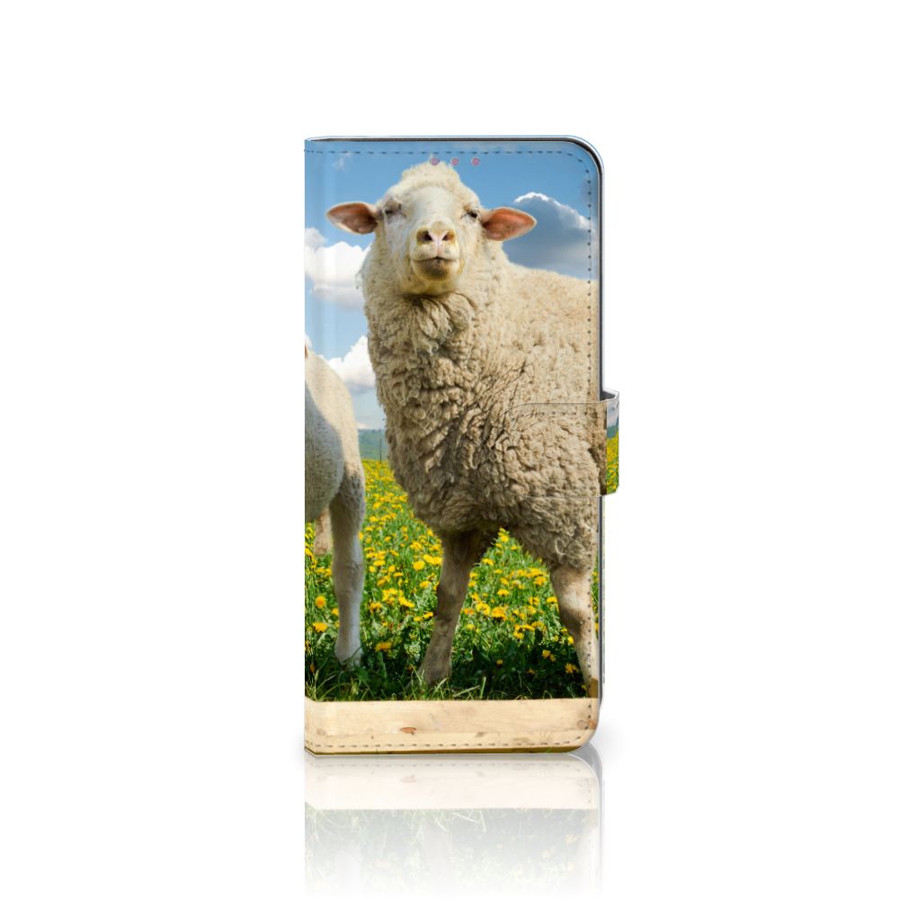 OnePlus 8T Telefoonhoesje met Pasjes Schaap en Lammetje