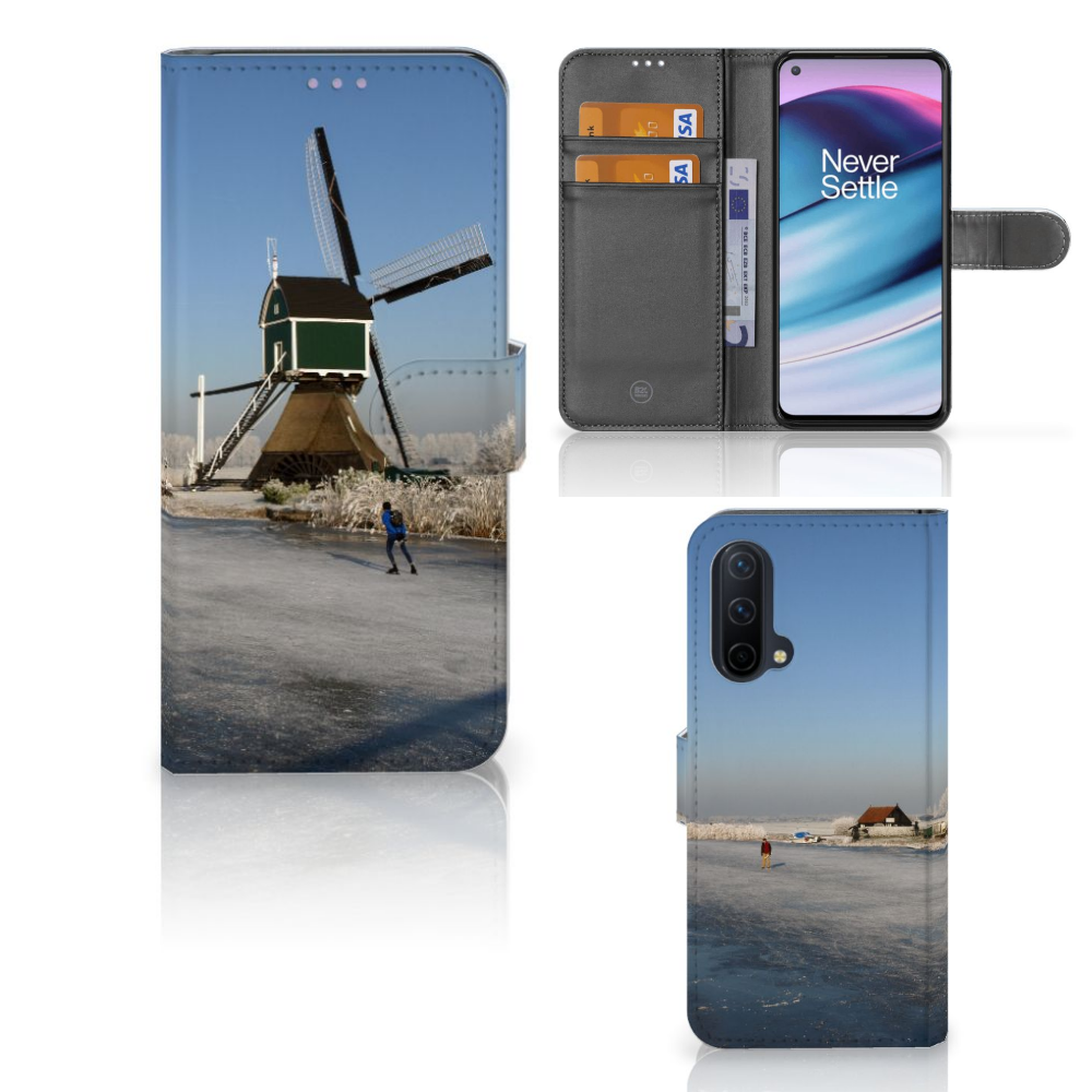 OnePlus Nord CE 5G Flip Cover Schaatsers