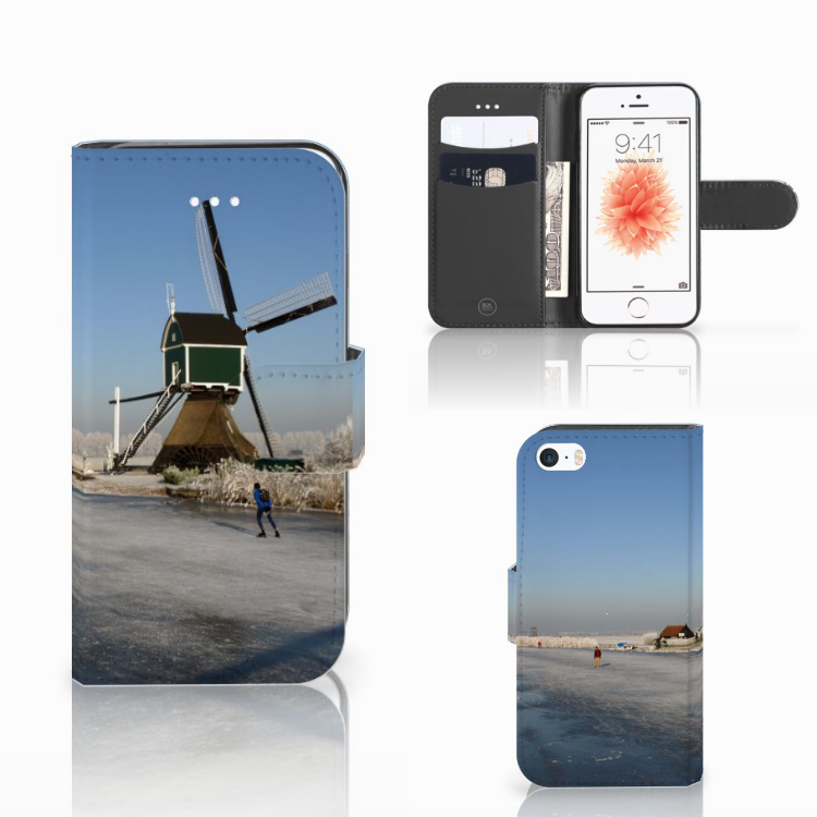 Apple iPhone 5 | 5s | SE Flip Cover Schaatsers
