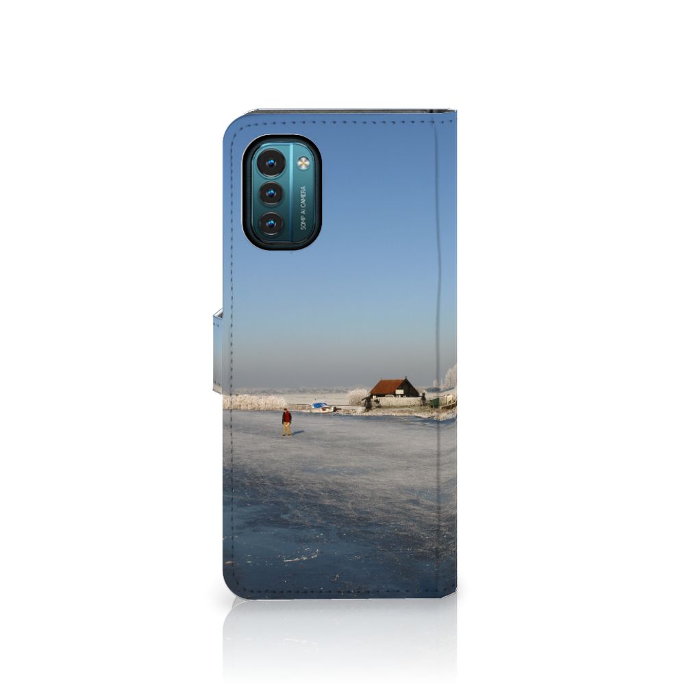 Nokia G11 | G21 Flip Cover Schaatsers