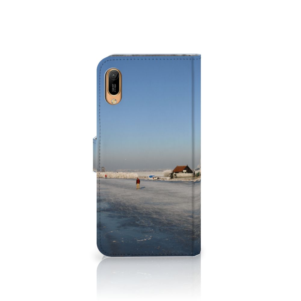 Huawei Y6 (2019) Flip Cover Schaatsers