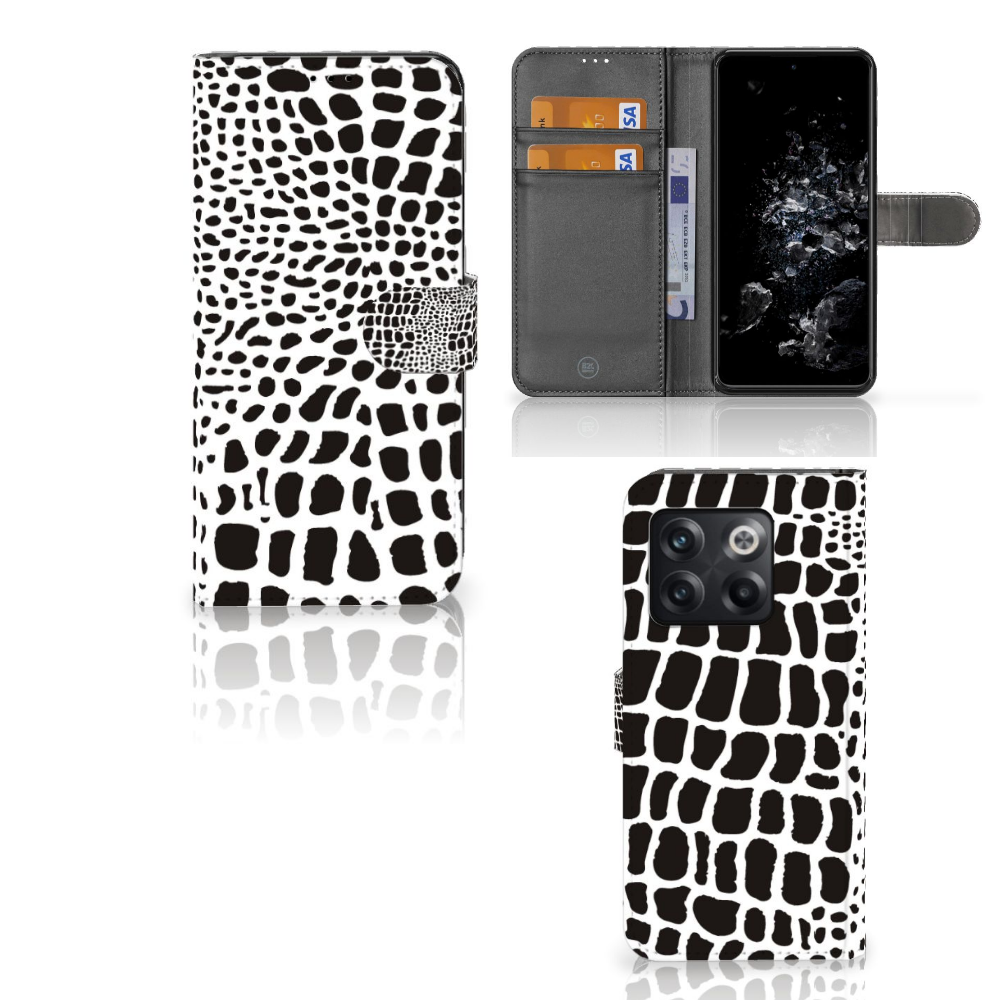 OnePlus 10T Telefoonhoesje met Pasjes Slangenprint