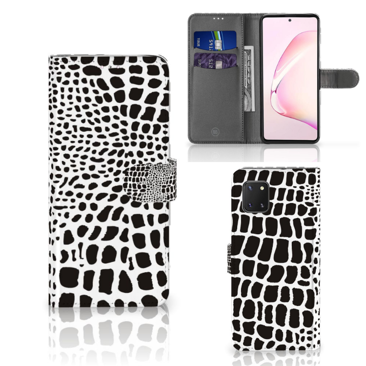 Samsung Note 10 Lite Telefoonhoesje met Pasjes Slangenprint