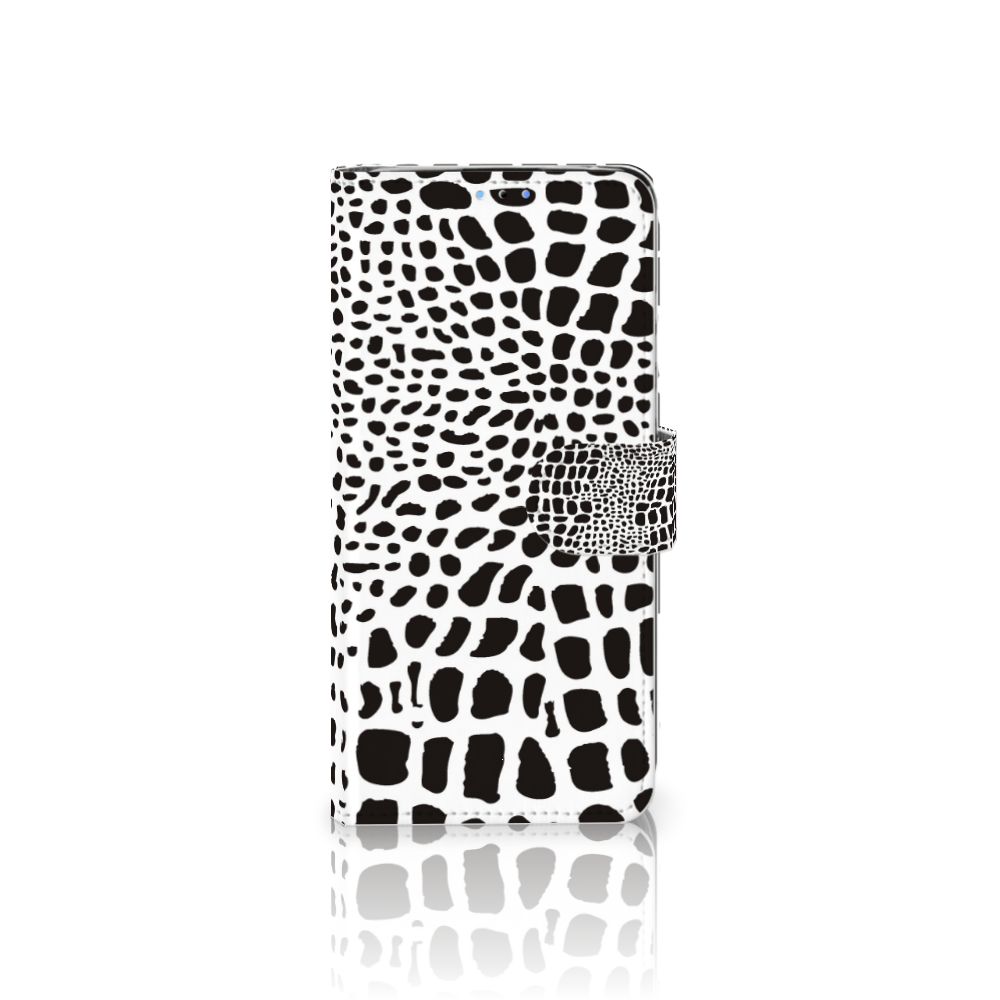 Huawei P30 Lite (2020) Telefoonhoesje met Pasjes Slangenprint