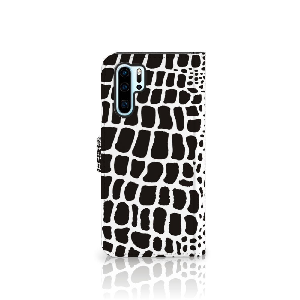 Huawei P30 Pro Telefoonhoesje met Pasjes Slangenprint