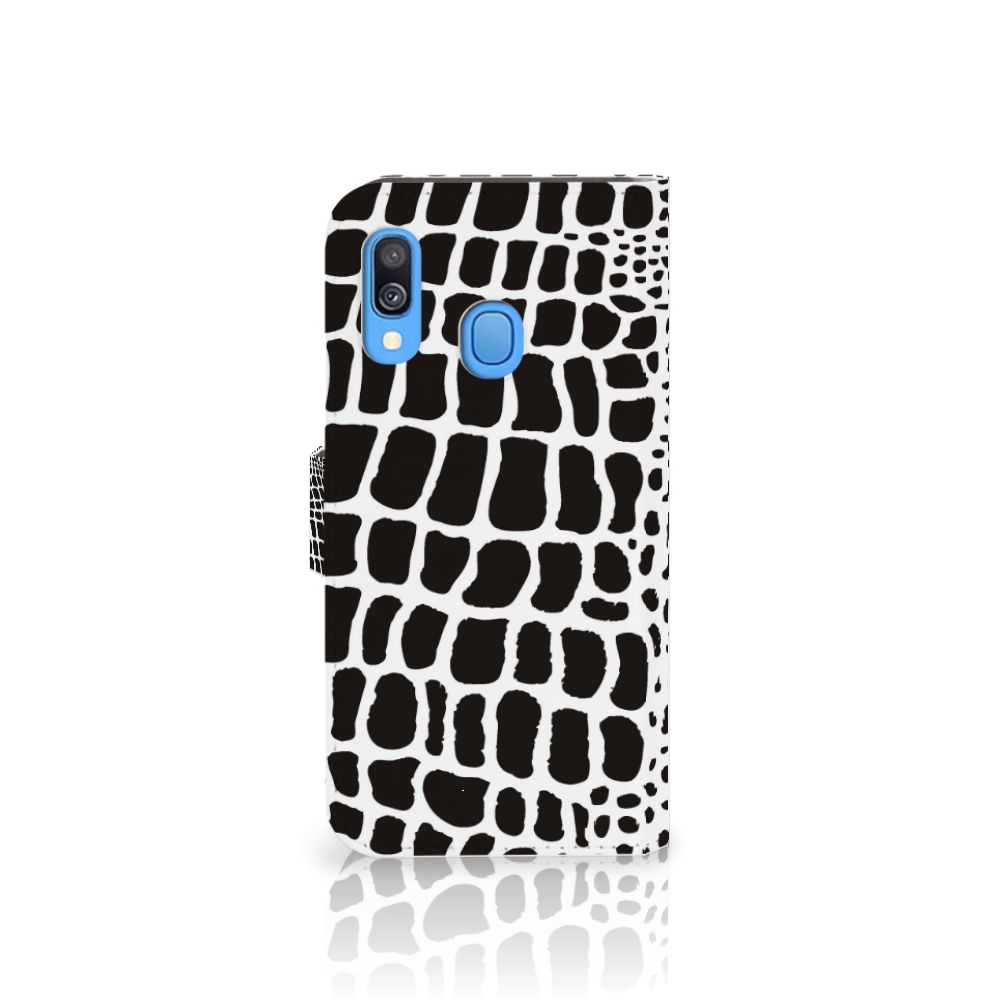Samsung Galaxy A40 Telefoonhoesje met Pasjes Slangenprint